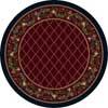 Milliken Fruit Medley 8 Round Garnet Area Rugs