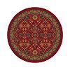 Millieln Kamil 8 Round Red Cinnamon Area Rugs