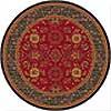 Milliken Karshhi 8 Round Red Cinnamon Area Rugs