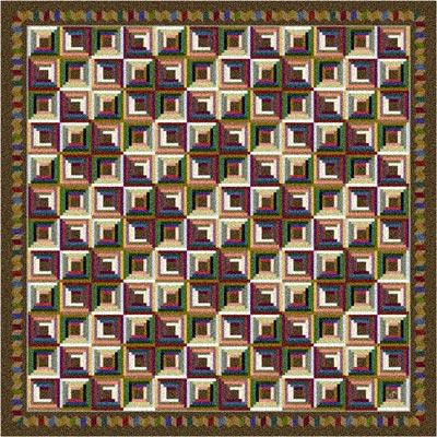 Milliken Log Cabin 4780/294 5 X 8 Oval Nutshell Yard Rugs