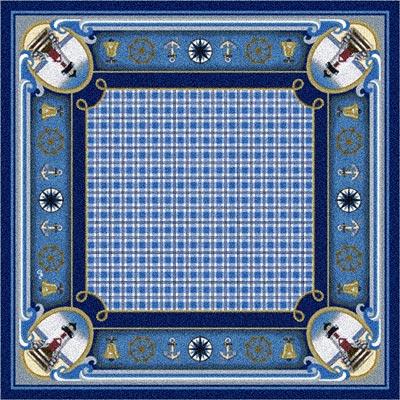 Milliken Maritime 7481/297 8 X 8 Square Guardsman Blue Area Rugs