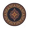 Milliken Merkez 8 Round Ebony Area Rugs