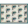 Milliken Miami Dolpihns 5 X 8 Miami Dolphins Team Area Rugs