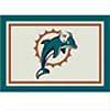 Milliken Miami Dolphins 8 X 11 Miami Dolphins Spirit Area Rugs