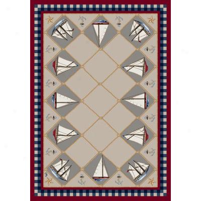 Milliken Nantucket Regatta 7483/201 5 X 8 Paprika Area Rugs