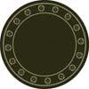 Milliken Rutherford 8 Round Olive Area Rugs