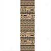 Milliken Wide Ruins 2 X 16 Runner Velvet Brown Area Rugs