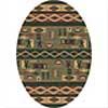 Milliken Wide Ruins 4 X 5 Oval Autumn ForestA rea Rugs