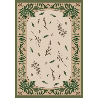 Milliken Woodland Fern 7484/293 4 X 5 Oval Kiwi Area Rugs