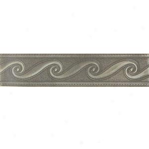 Mohawk Accent Statements - Metals Vintage Pewter Scrollwork Border Tile & Stone