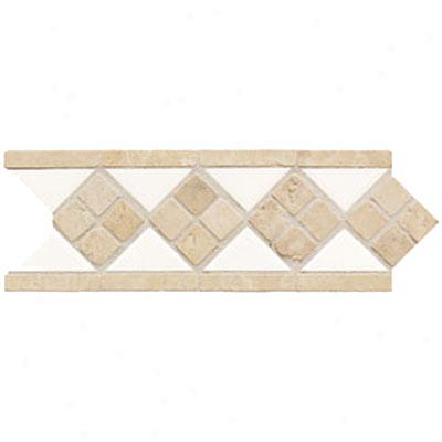 Mohawk Accent Statements - Ceramic Mattd Star White Diamond Ceramic & Tumbled Stone Tile & Stone