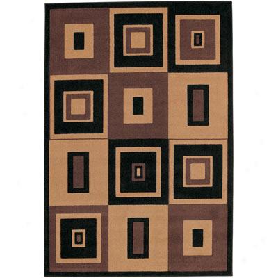 Mohawk Metropolis 5 X 8 Center Square Brown Area Rugs