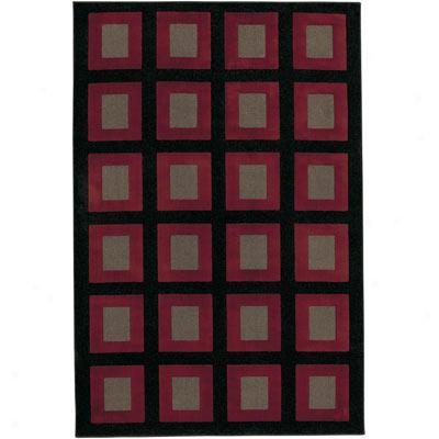 Mohawk Metropolis 5 X 8 Visions (red Gray) Area Rugs