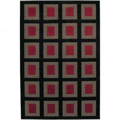 Mohawk Metropolis 8 X 11 Visions (grey Red) Area Rugs