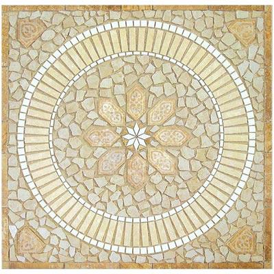 Mohawk Tuscania 34 X 34 Multicolor Inlay Tile & Stone