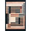 oMmeni, Inc. Lama 8 X 11 Black Area Rugs