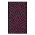 Nejad Rugs African Safari 4 X 6 Zebra Purple/black Area Rugs