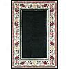 Nejad Rugs Bucks County - Border Rug 3 X 8 Runner Black/ivory Area Rugs