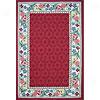 Nejad Rugs Bucks County - Damask 4 X 6 Burgundy/ivory Area Rugs