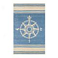 Nejad Rugs Classic Compass 4 X 6 Illumine Blue Area Rugs