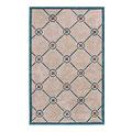 Nejad Rugs Compass 4 X 6 Ivory/teal Area Rugs