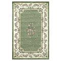 Nejad Rugs Floral Garden 12 X 18 Floral Aubuson Light Green/ivory Area Rugs