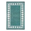 Nejad Rugs Shell Border 4 X 6 Teal Area Rugs