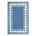 Nejad Rugs Shell Border 8 X 11 Blue Area Rugs