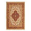 Nejad Rugs Signature Masterpiece 8 X 10 Kashan Medallion Gold/bburgundy Area Rugs