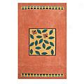 Nejad Rugs The Bright Collection 8 X 11 Garden Leaves Peach/yellow Area Rugs