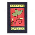 Nejad Rugs The Bright Collection 4 X 6 A Single Flower Navy/rose Area Rugs