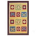 Nejad Rugs The Kids Rugs 5 X 8 Butterflies Yellow/purple Area Rugs