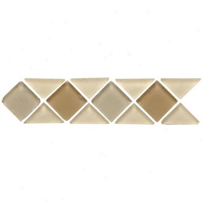 Original Style Large Triangle & Square Tumbled Glass Borders Mweru Tile & Gem