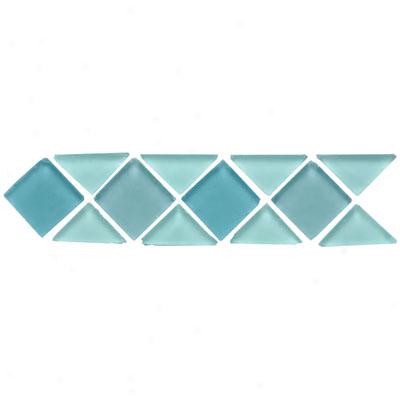 Original Stylee Large Triangle & Square Tumbled Glass Borders Superior Tile & Stone