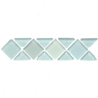 Original Style Large Triangle & Square Tumbled Glass Borders Volta Tile & Stone