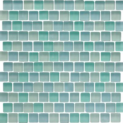 Original Style Offset Sky Mixed Frosted Mosaic Hudson Tile & Stone