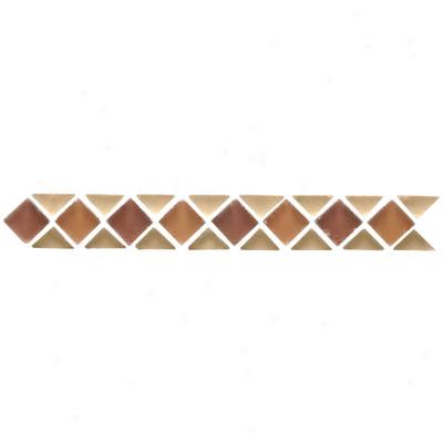 Original Style Small Triangle & Square Tumbled Glass Borders Tanganyika Tile & Adamant