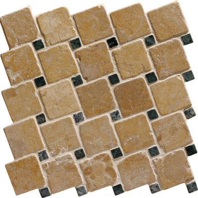 Original Style Venetian Octagon Mosaic Black/crema Tile & Stone