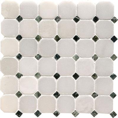 Oribinal Style Venetian Octagon Mosaic White Tile & Stone