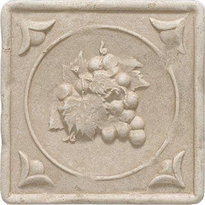 Questech Dorset Decoratives - Travertine Fruit Cameo Deco Tile & Stone