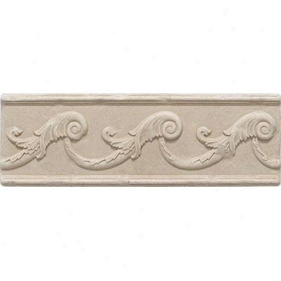 Questech Dorset Decoratives - Travertine Fiddlehead Liner Tile & Stone