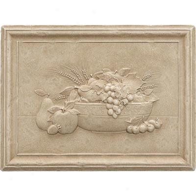 Questech Dorset Decoratives - Travertine Fruit Bowl Mural Tile & Stone