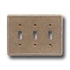 Questech Dorset Switch Plates - Noche Triple Toggle Tile & Stone