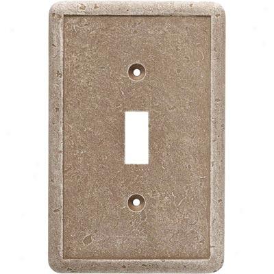 Questech Dorset Switch Plates - Noche Single Toggle Tile & Stone