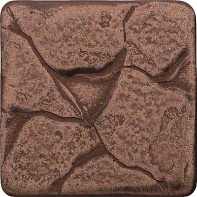 Questech Minted Metals Deco 2 X 2 Plaza Dot Bronze Tile & Stone