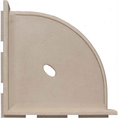 Questech Covered walk Bath Accessories Travertine Corner Shelf 8 Inch Tile & Stone