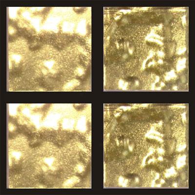 Rg North America Llc Rg Gold Series 3/4 X 3/4 24k Gold Leaf Wavy Tile & Stone