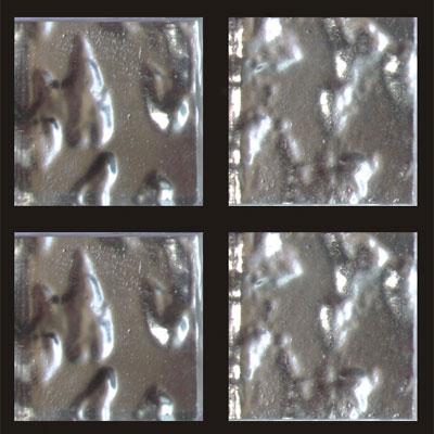 Rg North America Llc Rg Gold Series 3/4 X 3/4 24k White Gold Leaf Wavy Tile & Stone