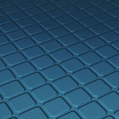 Roppe Rubber Sketch Treads - Raised Square Design Blue Rubber Flooring