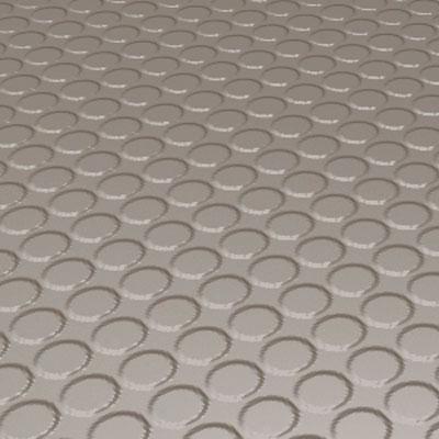 Roppe Rubber Tile 900 - Vantage Raised Circular Design (996) Ivory Rubber Flooring